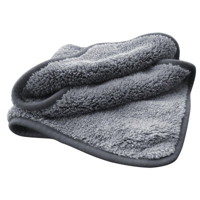 Scholl Concepts MicroPLUS Premium Tuch hochflorig 40x40 cm grau