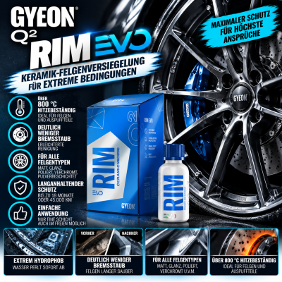 GYEON Q² Rim EVO - Keramikversiegelung/Felgenversiegelung 30 ml