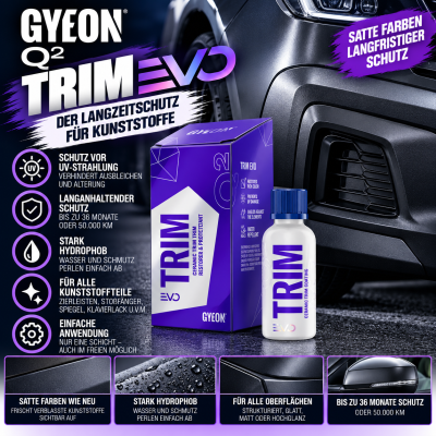 GYEON Q² Trim EVO - Kunststoff Coating 30 ml