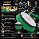 Angelwax Sandwich pad green ultra cutting - Polierpad...