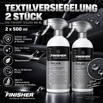 THE FINISHER TexLock 500ML | Textilversiegelung 2 Stück
