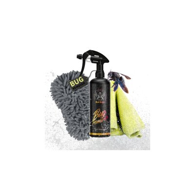 BadBoys Bug Remover 500ml + Mikrofasertuch + Mikrofaserschwamm