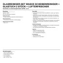 Glasreiniger-Set WASHX Scheibenreiniger + Glastuch 2...
