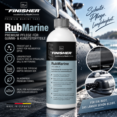 THE FINISHER RubMarine 500ML Silikonfreie Gummi- und Kunststoffpflege