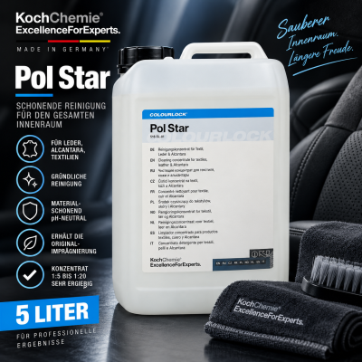 COLOURLOCK Pol Star 5 l | Reinigungskonzentrat für Textil, Leder & Alcantara