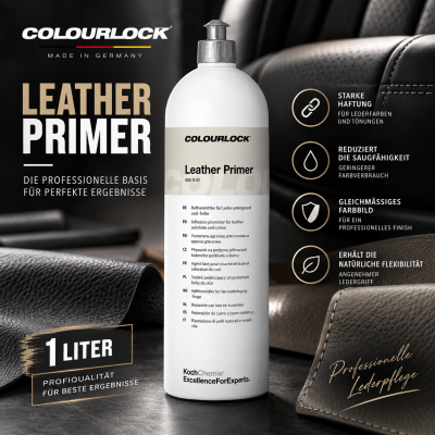 COLOURLOCK Leather Primer – Ledergrundierung Haftvermittler für Lederfarben – 1L