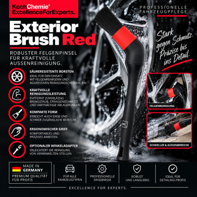 Koch Chemie Exterior Brush red/ Reinigungspinsel Felgenpinsel