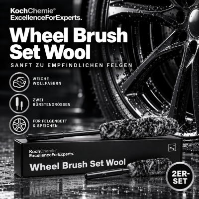 Koch Chemie Wheel Brush Set Wool | Felgenbürsten 2er Set aus Wolle