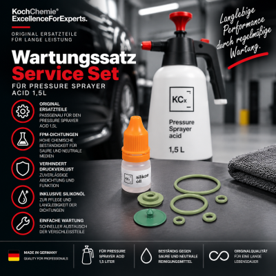 Koch Chemie Service Set Pressure Sprayer acid Sprühflasche Wartungssatz Ersatzteile