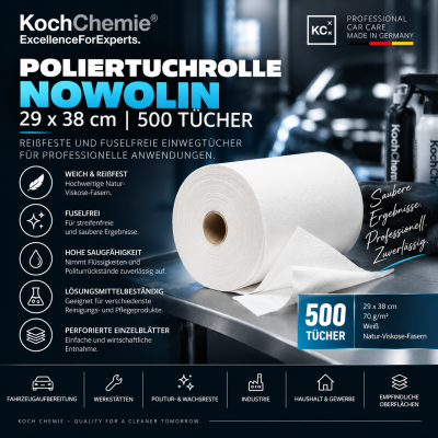 Koch Chemie Poliertuchrolle Nowolin, weiß 29x38 cm