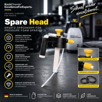 Koch Chemie Spare Head Pressure Foam Sprayer 2L Druckpumpschäumer