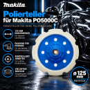Polierteller 125mm für Makita Rotationsexzenter PO5000C