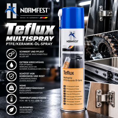 Normfest Multispray PTFE Keramik Öl Spray Teflux 400 ml