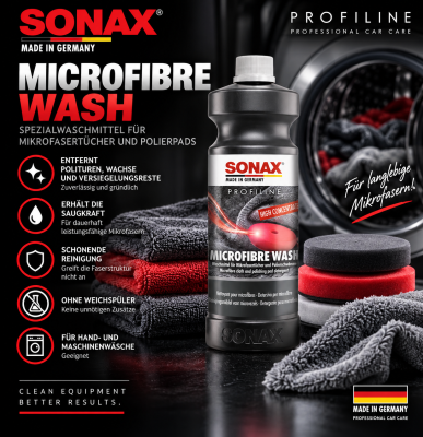 Sonax Microfibre Wash | Waschmittel für Microfasertücher 1 Liter